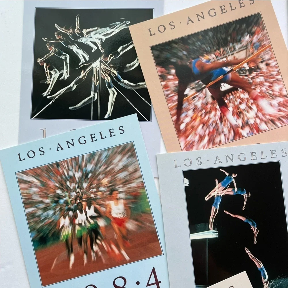 RARE Summer Games Olympics 1984 Los Angeles Postcards New Vintage